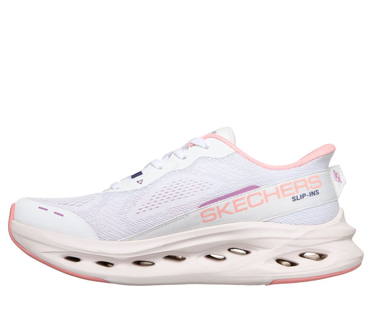 Skechers Skechers Slip-ins: Max Cushioning Glide-Step – Wit / Roze (129400-WPK)