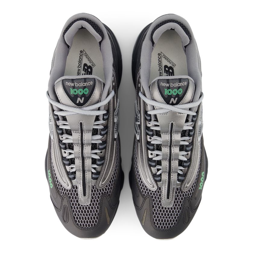 New Balance 1000 Dark Silver Metallic Lime Leaf (M1000T)