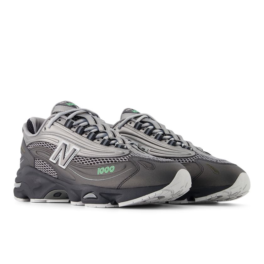 New Balance 1000 Dark Silver Metallic Lime Leaf (M1000T)